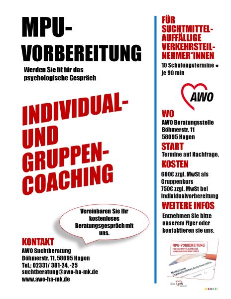 MPU Vorbereitung individuell & Gruppen